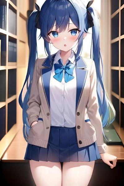 女子高生 x 図書室