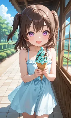 夏のベランダで溶ける甘い瞬間