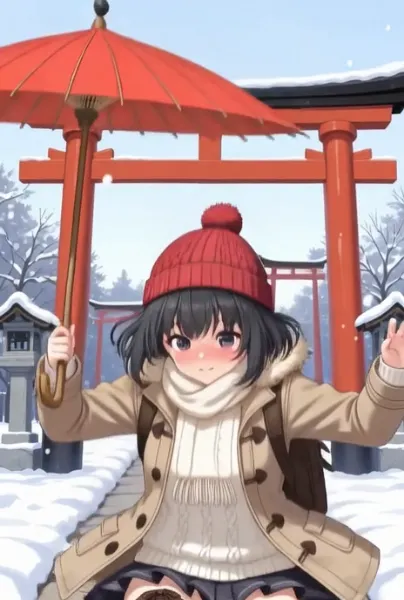 わざとらしく転んで好きな人にパンティー見せちゃう