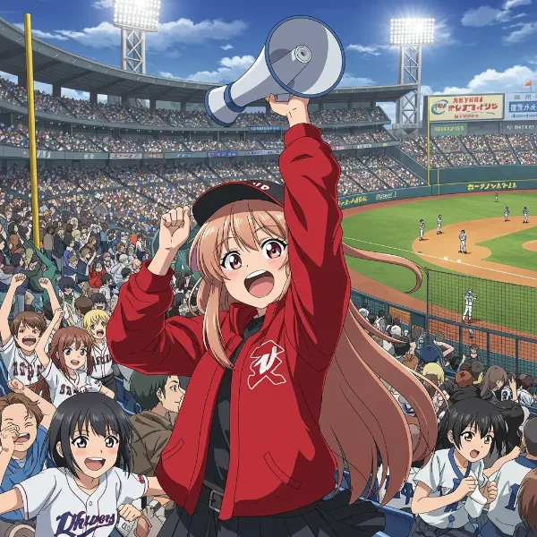 内野席のメガホンは禁止です