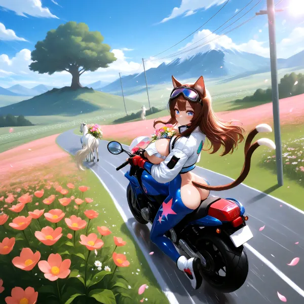 白馬を追いかけて