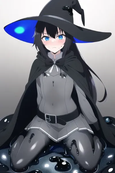 黒スライムのウィッチ少女