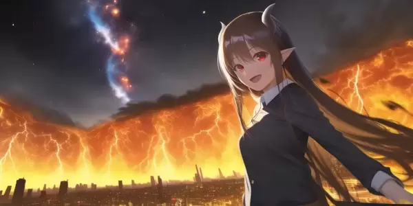 炎と稲妻で街を飲み込む魔法だよ☆なにも残さないよ☆