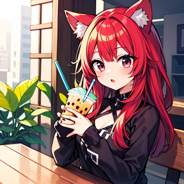 タピオカの日猫娘