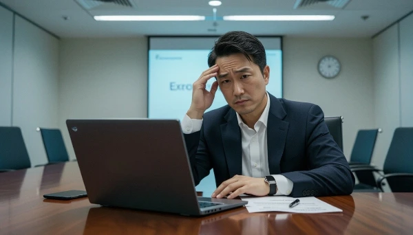 プレゼン直前の冷や汗 - Cold sweat just before the presentation