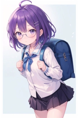 紫髪の女の子