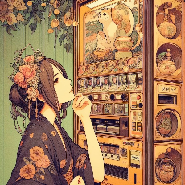 この猫がお茶を入れているのかしら？