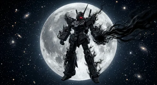 別のとこのお題で作ったやつ (ブラックユニコーンガンダム)