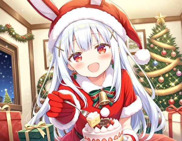 うさ耳サンタと妹達のクリスマスケーキパーティー