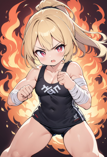 燃え上がる闘志