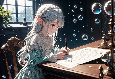魔法の泡に包まれて 銀髪の少女が綴る手紙