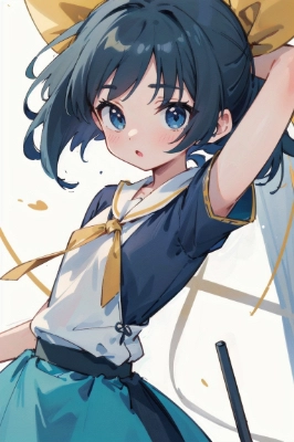 緑髪女の子