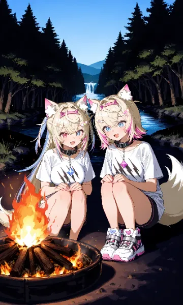 BBQ………の準備中？