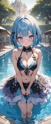 お城のプール