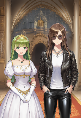 王女とライダース少女