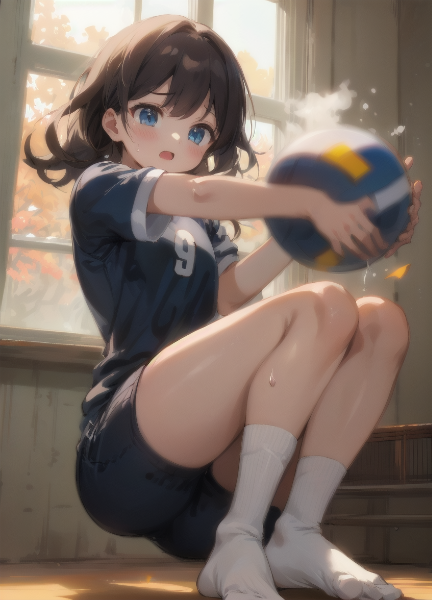 靴を脱いでドッジボール！３