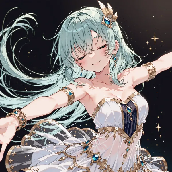 星空に舞う優雅な少女