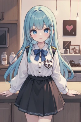 制服姿のバレンタインデー