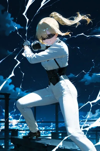 雷光の守護者：夜空の決戦