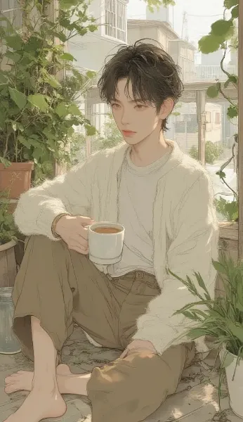 【最強の秋服】塩顔イケメンが着こなすカーディガンコーデ！AIが描く理想の彼スタイル