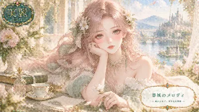 春風の窓辺で紡ぐ花のメロディ