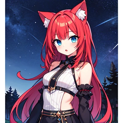 星降る夜猫娘