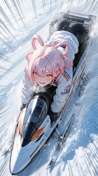 雪原疾走！桃色の冒険レーサー
