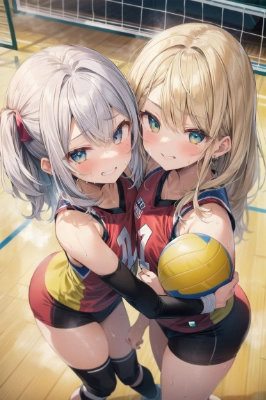 仲良しバレー女子