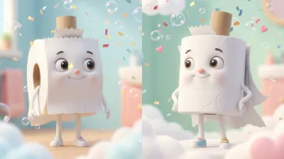 トイレットペーパー君