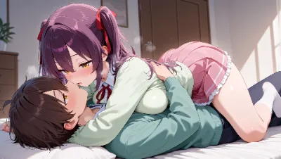 妹と朝から…