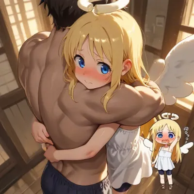 天使の甘い後ろ抱き