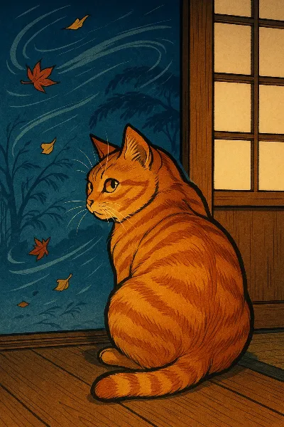 秋風に囁く橙猫の秘密