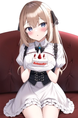 ショートケーキ食べて