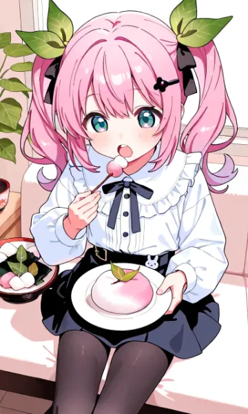 「これが新発売の桜餅か〜」