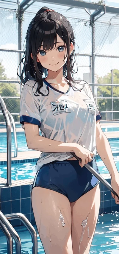 ブルマ姿でかけられて