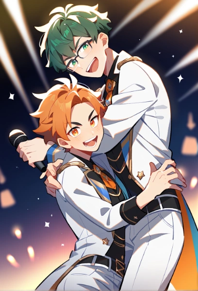 後輩アイドルとのデュエットライブ