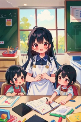 先生と子供