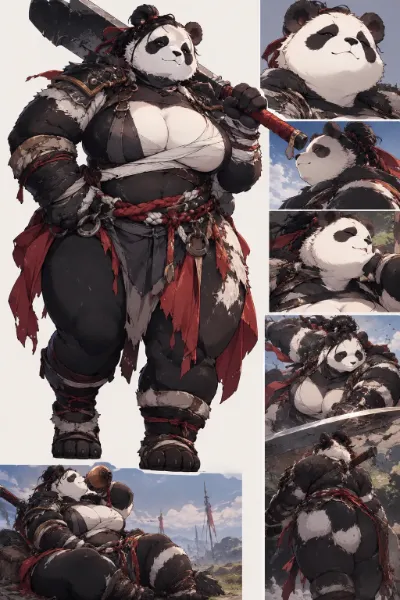 パンダの女戦士