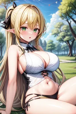 巨乳エルフ