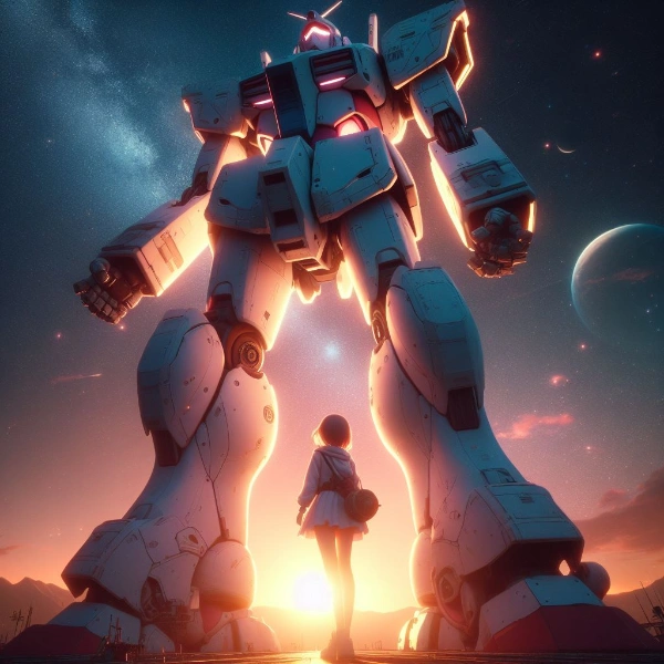 夕日とロボット　（17枚）