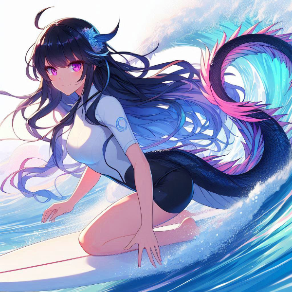 波乗りしている、うちの子！！その2(5枚)