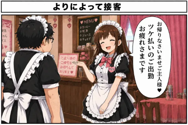 よりによって接客