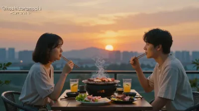 夕暮れのテラスで楽しむ、特別な時間🌅