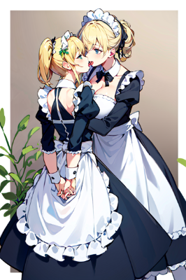 不毛に耽るメイドさん