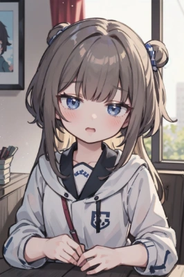 寂しそうにいってきますを言う妹