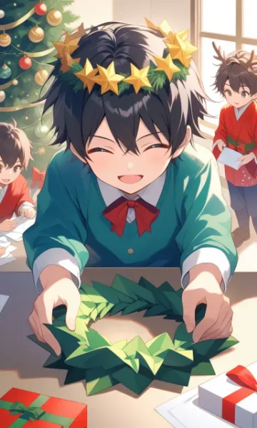 折り紙でクリスマス準備