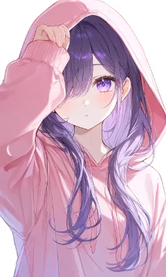 パーカー少女