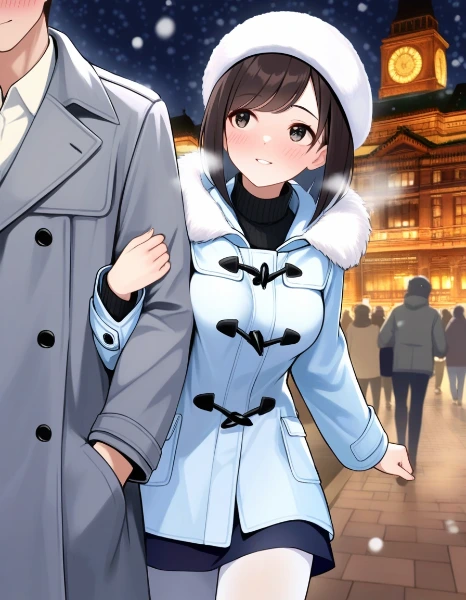 雪夜の甘い寄り添い