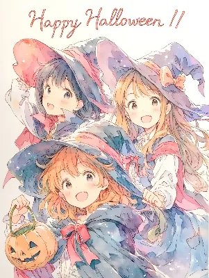 魔女っ子三人のハロウィン冒険。