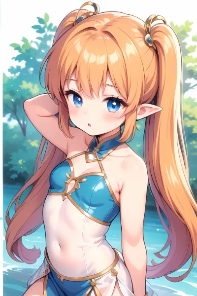 エルフの小柄少女